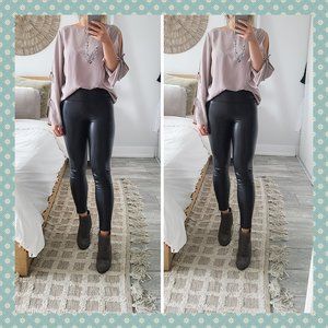 Aritzia Wilfred Free Daria Vegan Leather‎ Leggings